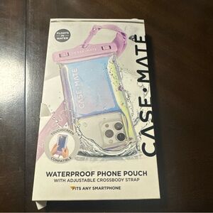 Case-Mate Waterproof Phone Pouch - Pink and Blue